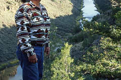 man-over-valley